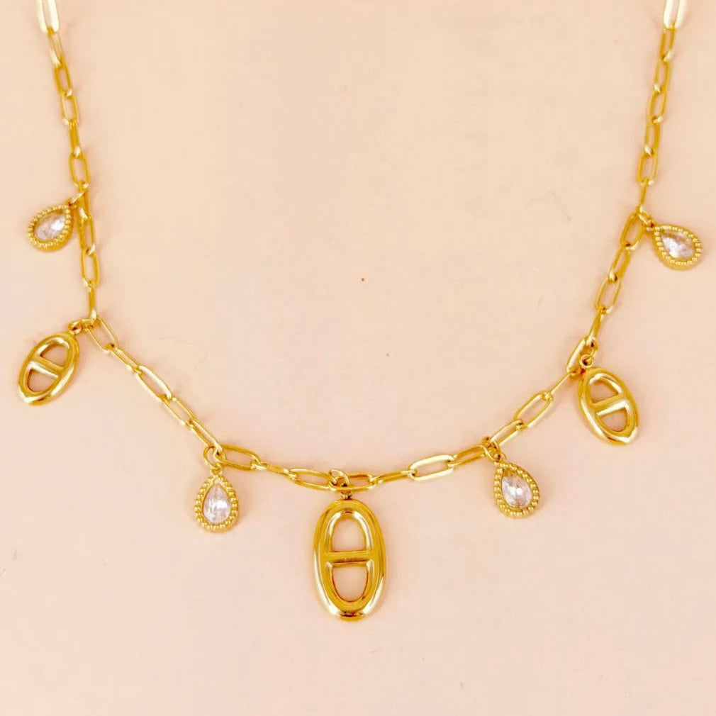 Collier Maille Marine