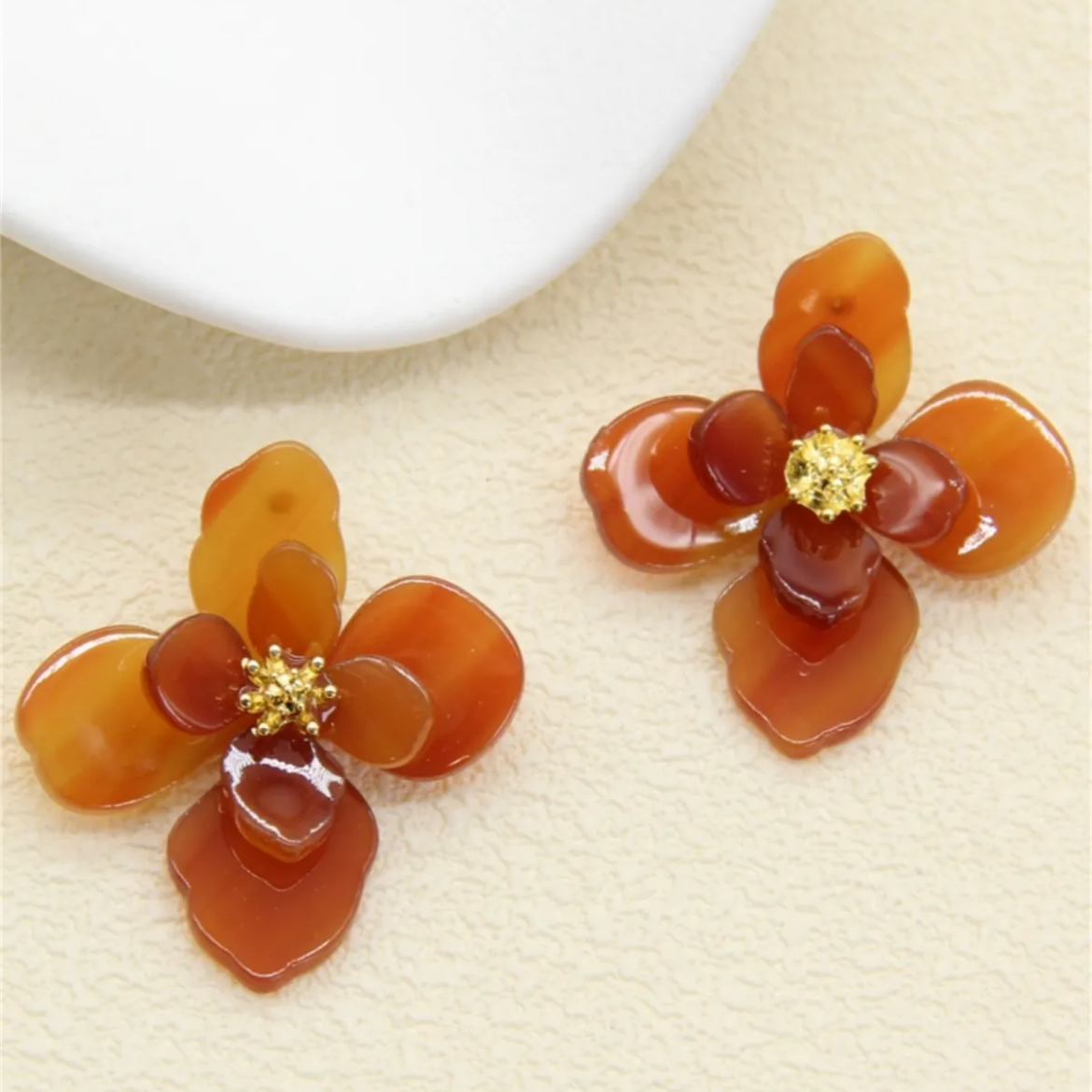 Boucles d’oreilles fleur
