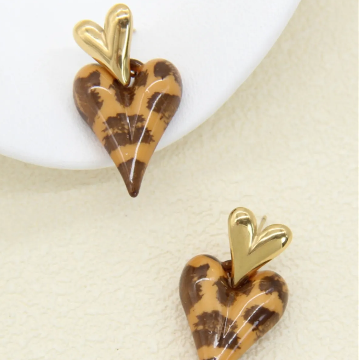 Boucles d’oreilles léopard