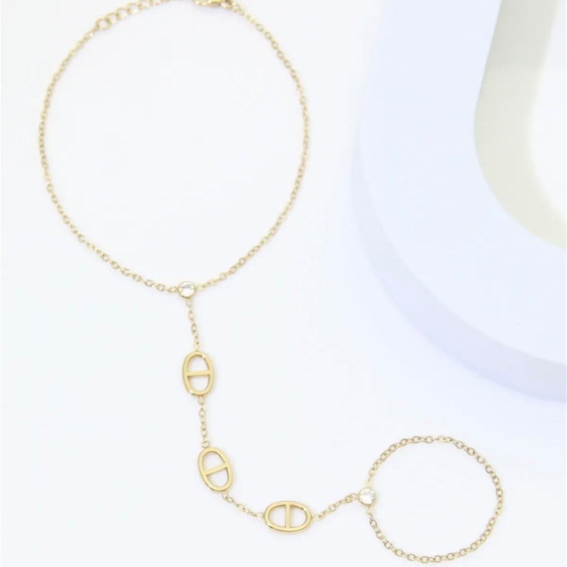 Chaîne de main maille marine