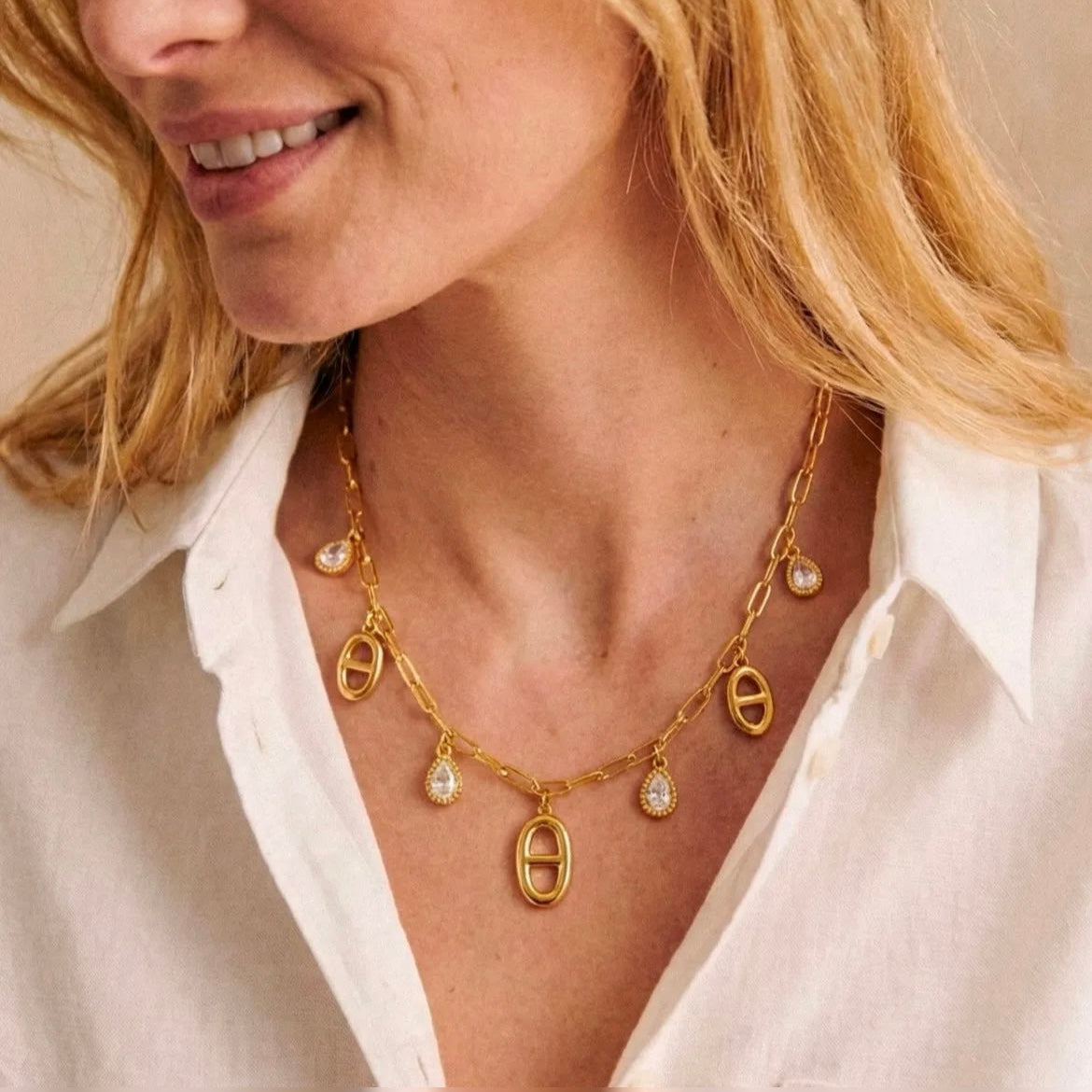 Collier Maille Marine