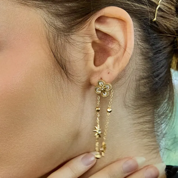 Boucles d’oreilles étoile